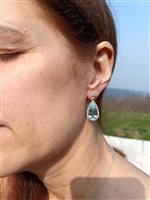 Vicenza - Piazzetta Palladio 2 - Orecchini Crivelli Donna Acquamarina in Oro bianco Acquamarina 9.37 Ct 372-3679-MOD - 372-3679-MOD